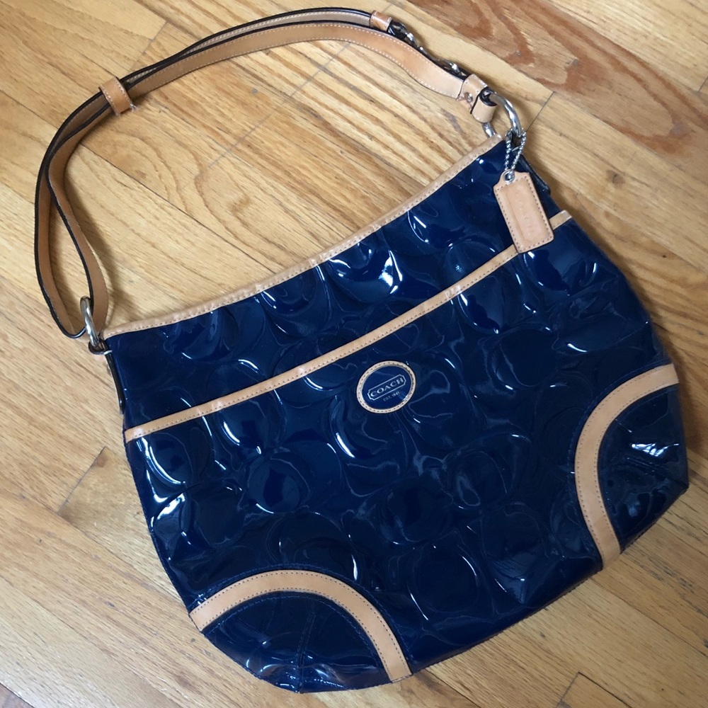 Coach Patent Leather Convertible Bag